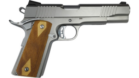 Rock Island Armory 56828 Rock Stainless Standard 1911 FS 9mm 5" 10+1 Stainless/Wood