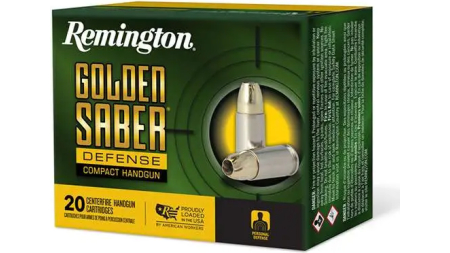 REMINGTON 45 AUTO 230GR BJHP GOLDEN SABER DEFENSE 20 RD/BX 25 BX/CS