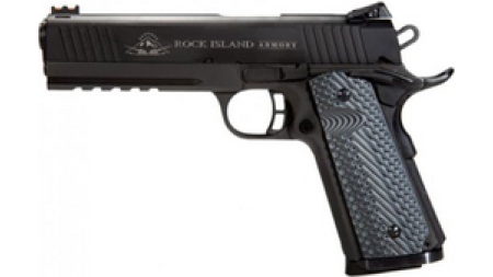 Rock Island Armory 51485 5" M1911 A1 FS Tact 45ACP G10 8+1 Black