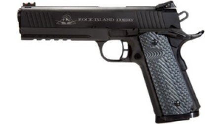 Rock Island Armory 51914 5" M1911 A1 FS Tact 10mm G10 8+1 Black