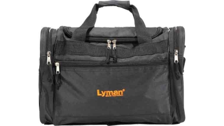 LYMAN HANDGUN RANGE BAG - BLACK NYLON W/CARRY STRAP