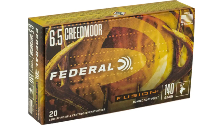 FEDERAL 6.5 CREEDMOOR 140GR FUSION 20 RD/BX 10 BX/CS