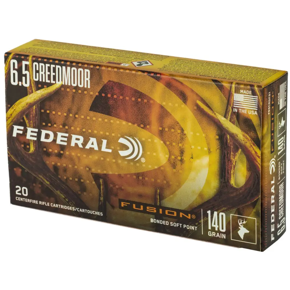FEDERAL 6.5 CREEDMOOR 140GR FUSION 20 RD/BX 10 BX/CS - Image 2