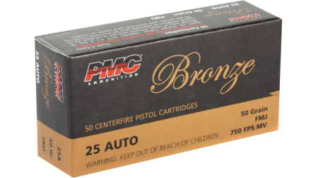 PMC 25 AUTO 50GR FMJ 50RD BX 1000RD CASE