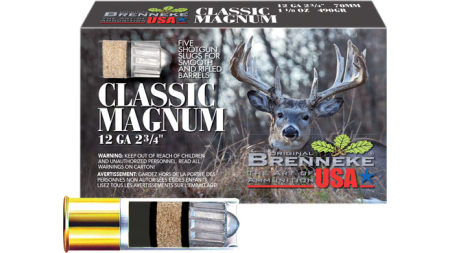 BRENNEKE USA CLASSIC MAG 12GA - 2.75" 1-1/8OZ SLUG 5RD 50BX/CS