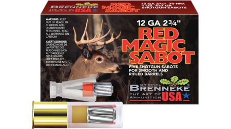 BRENNEKE USA RED MAGIC 12GA - 2.75" 1OZ SABOT 5RD 50BX/CS