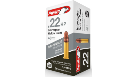 AGUILA INTERCEPTOR 22LR 40GR - LEAD-HP 1000RD CASE LOT