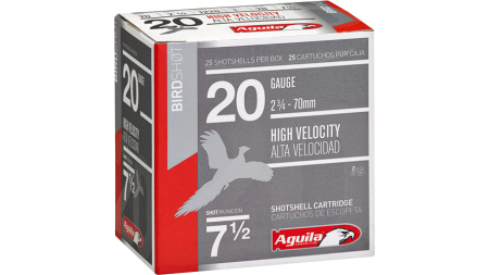 AGUILA SHOTSHELL 20GA 2.75" - 1OZ #7.5 250RD CASE LOT