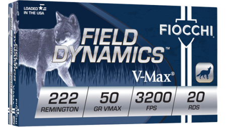 FIOCCHI 222 REM 50GR V-MAX - 20RD 10BX/CS