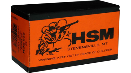 HSM 223 REM 52GR MATCH BTHP - 50RD 10BX/CS