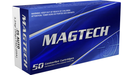 MAGTECH 25 ACP 50GR FMJ - 50RD 20BX/CS