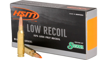 HSM LOW RECOIL 270 WIN 130GR - SBT 20RD 20BX/CS