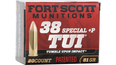 FORT SCOTT 38+P TUI 81GR - SOLID COPPER 20RD 25BX/CS