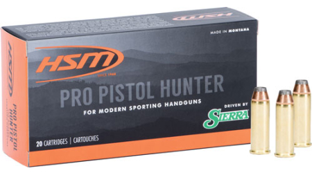 HSM PRO PISTOL 44 REM MAG - 300GR JSP 20RD 20BX/CS