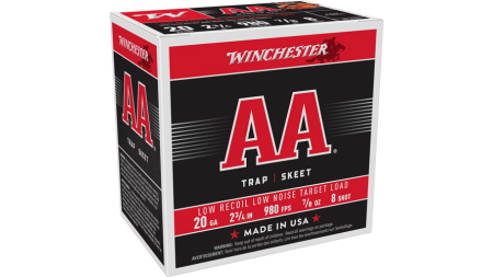 WINCHESTER AA 20GA 2.75" 7/8OX - #8 890FPS 250RD CASE LOT