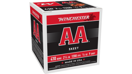 WINCHESTER AA 410 2.5" 1/2OZ - #9 1200FPS 250RD CASE LOT