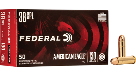FEDERAL AE 38 SPECIAL 130GR - FMJ 50RD 20BX/CS