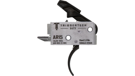 TRIGGERTECH AR-15 SINGLE STAGE - BLACK DUTY CURVED 3.5LB
