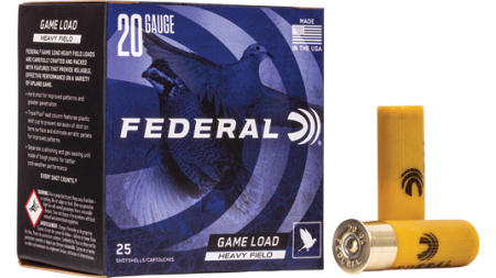 FEDERAL GAME LOAD 20GA 2.75" - 1OZ #6 250RD CASE LOT