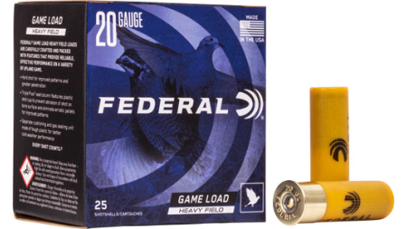FEDERAL GAME LOAD 20GA 2.75" - 1OZ #7.5 250RD CASE LOT