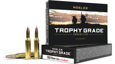 NOSLER TROPHY GRADE 260 REM - 130GR ACCUBOND 20RD 10BX/CS