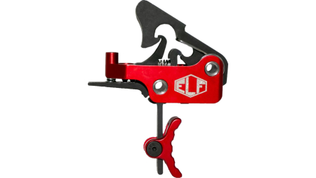 ELFTMANN TRIGGER APEX AR-15 - CURVED ADJ 2.75-7LBS RED