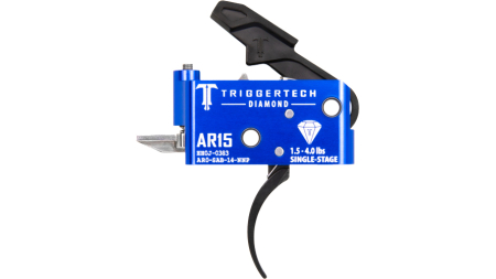 TRIGGERTECH AR-15 SINGLE STAGE - BLACK DIAMOND PRO CURVED