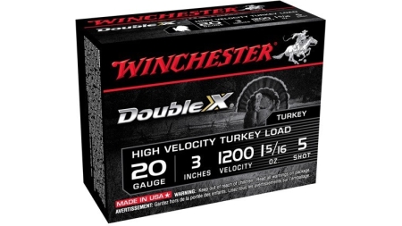 WINCHESTER DOUBLE-X 20GA 3" - 1-5/16OZ #5 10RD 10BX/CS