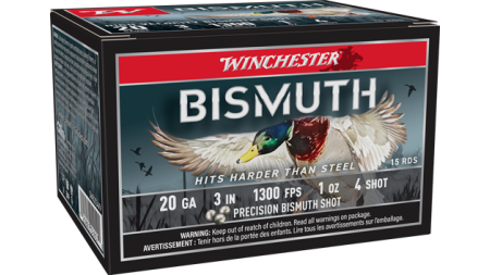 WINCHESTER BISMUTH 20GA 3" - 1OZ #4 15RD 10BX/CS