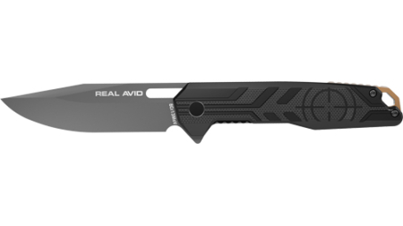 REAL AVID RAV-7 KNIFE ASSISTED - FOLDING 3.25" BLADE GRAY ALUM.