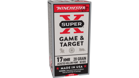 WINCHESTER SUPER-X 17HMR 20GR - XTP JHP 2375FPS 50RD 20BX/CS