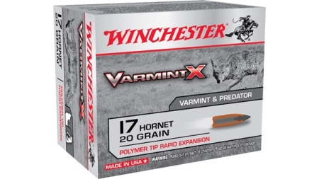 WINCHESTER VARMINT-X 17 HORNET - 20GR 20RD 10BX/CS
