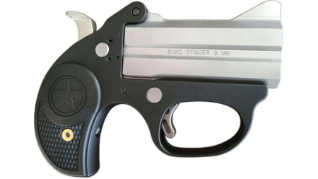 Bond Arms STINGER 9MM 3" 2 Rounds Silver/Black