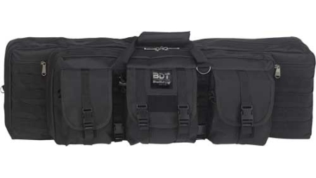 BULLDOG 42" DOUBLE TACTICAL CS - 3 LARGE ACCESS POCKETS BLACK