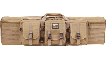 BULLDOG 42" DOUBLE TACTICAL CS - 3 LARGE ACCESS POCKETS TAN