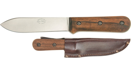 KA-BAR BECKER KEPHART KNIFE - 5.12" BLD WLNT HNDLE LTHR SHTH