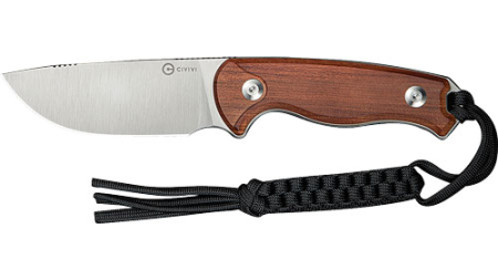 CIVIVI KNIFE TIMBERBARK 3.2" - FIXED GUIBOURTIA WOOD/SATIN