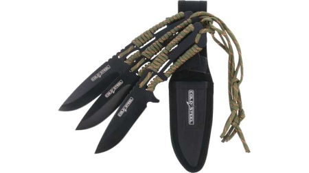COLD STEEL THROWING KNIVES - 4.4" BLADE 3-PACK W/SHEATH