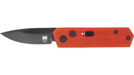 COBRATEC STINGER FOLDER 1.9" - RED/BLACK D2 BLADE SD BUTTON