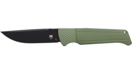COBRATEC VIPER AUTO FOLDER - 3.12" OD GREEN/STN D2 BLK BLD