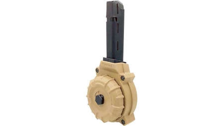 PRO MAG MAGAZINE FOR GLOCK 17 - 19 9MM 50RD DRUM FDE