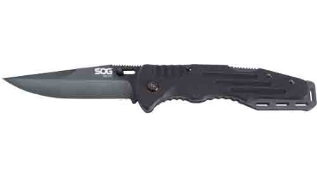 SOG KNIFE SALUTE HARDCASED - BLACK 3.6" BLADE