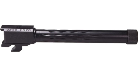 FAXON SIG P320 FULLSIZE 9MM - FLAME FLUTE THREADED BLK