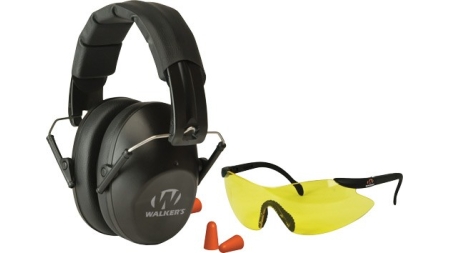 WALKERS MUFF SHOOTING PASSIVE - W/GLASSES&PLUGS 31dB BLACK