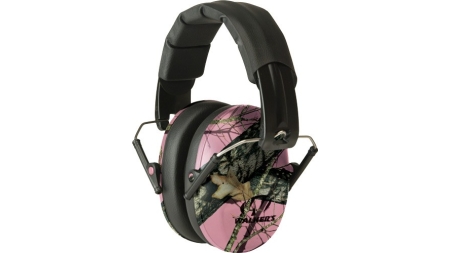 WALKERS MUFF SHOOTING PASSIVE - PRO-LOW PROFILE 22dB PINK CAMO