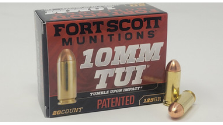 Fort Scott Munitions 10mm Ammunition FSM10MM125SCV 125 Grain Solid Copper Spun 20 Rounds