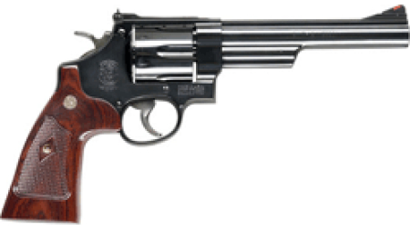 S&W 29 44MAG 6.5" AS BLUED - CHECKERED WOOD GRIPS