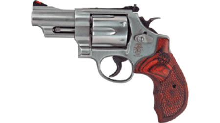 S&W 629 DELUXE 44MAG 3" AS - 6-SH ROUND BUTT WOOD GRIPS