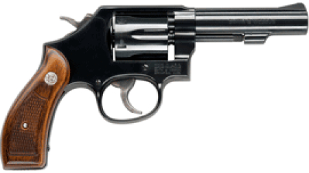 S&W 10 CLASSIC 38SPL+P 4" FS - BLUED ROUND BUTT WOOD