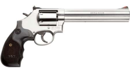 S&W 686 3-5-7 357 7" AS 7-SH - SS UNFLUTED CYLINDER WOOD